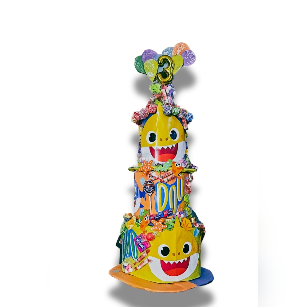 Handmade candy themed candy cakes